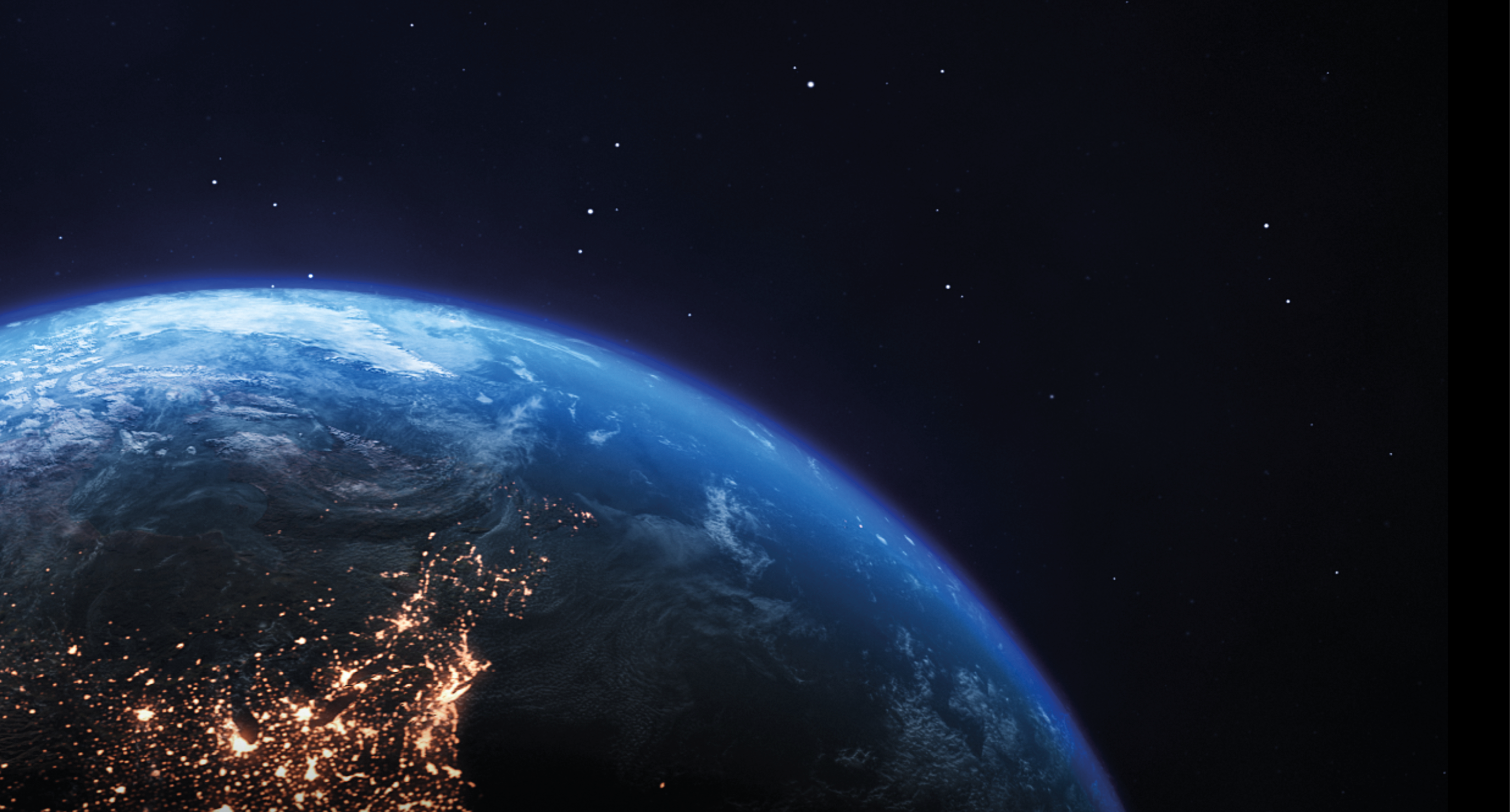 Planet Earth Satellite View. Maps from NASA: https://visibleearth.nasa.gov/images/144875/earth-at-night-black-marble-2012-color-maps-v2